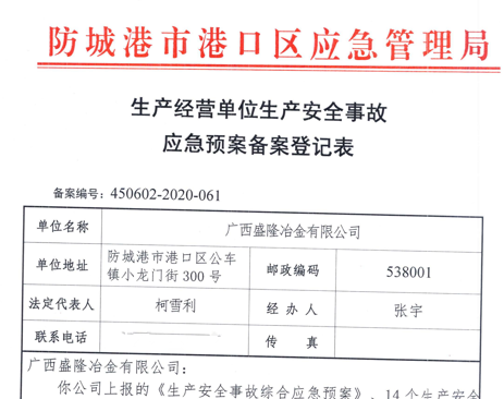 雷火体育(中国)官方网站-雷火(中国)应急预案备案表公示